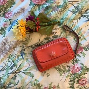 Nearly new Coach wallet. Spring lily color.